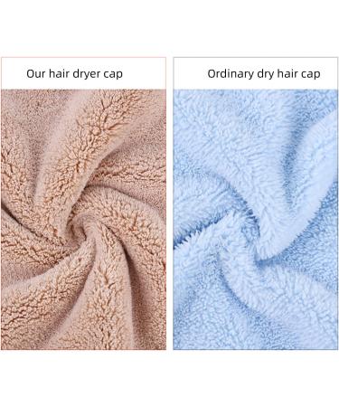 Hair Turban Towel Microfiber - Super Absorbent Quick-Dry Hair Towel with Button Design in Pink Rose | Perfect for All Hair Types - Buy Online on GoSupps.com