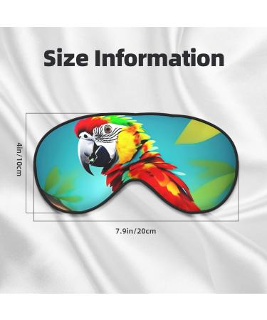 Buy Parrots On Tree Print Unisex Sleeping Eye Mask - Soft Adjustable Perfect for Travel & Relaxation - Buy Online on GoSupps.com