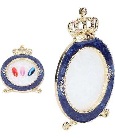 MAMJENNI Nail polish mixing palette gel makeup cream resin material durable smooth texture easy to clean crown design photography prop (gold) - Buy Online on GoSupps.com