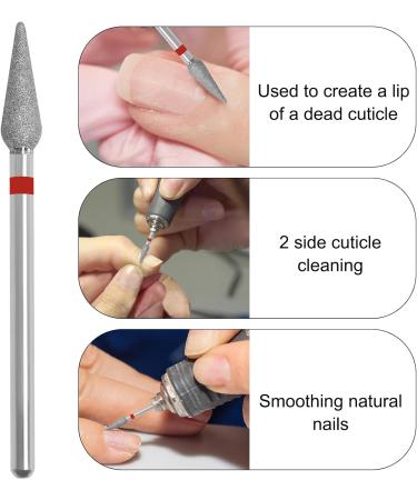 Vnjaoi Cuticle Clean Nail Drill Bit 3/32 Inches Russian Manicure Drill Bits Professional Safety Carbide Under Nail Cleaner Nail Bit for Cuticle Dead Skin Nail Prepare Manicure Nail Salon (Fine) A-Fine - Buy Online on GoSupps.com