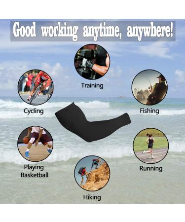 Buy Feeke Women's AS-Black Arm Sleeves - Stylish Black Compression Sleeves for Women Size L - International Shipping Available - Buy Online on GoSupps.com