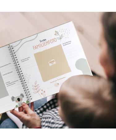 Huborns Baby Album: 50+ Page Memory Book for First Year - Perfect Gift for Baby Showers - Glue Photos & Labels - International Shipping Available - Buy Online on GoSupps.com