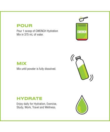 Cwench Electrolyte Mix - Cherry Lime | 11oz 45 Servings | Hydration & Performance Boost - Buy Online on GoSupps.com