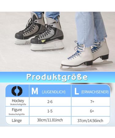 Jostift Ice Skates Runners - 2 Pairs Microfiber for Hockey & Figure Skating | L Size - Buy Online on GoSupps.com