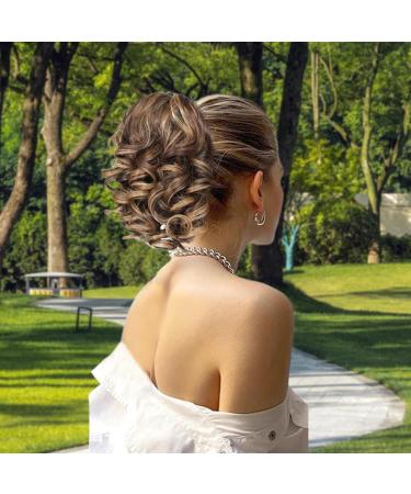 Ponytail Extension Synthetic Wigs for Women 9inch Short Curly Clip in Ponytail Hair Pieces for Women Exquisite Breathable Drawstring Clip In Ponytail Hair Extensions for Hairstyling - Buy Online on GoSupps.com