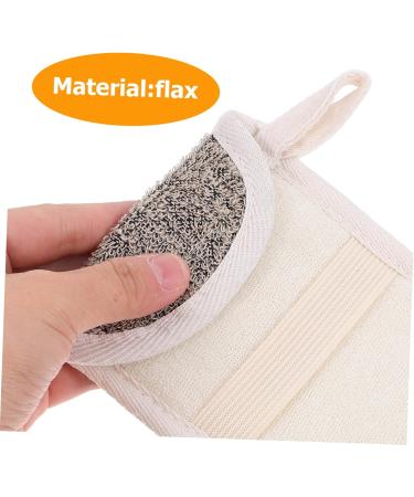 Baluue 6 Pcs Handmade Soap Storage Bag Sponges for Bathing Natural Sisal Soap Pouch Hanger Foam Black Flax - Buy Online on GoSupps.com