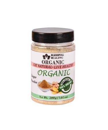 Blessfull Healing Organic Ginger Powder 200 Gram Airtight Container (Packing May Vary) 200 Gram 7.05 oz