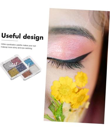 CRILSTYLEO 2pcs Glitter Eye Makeup Glitter Eyeshadow Sparkle Eyeshadow Women Glitter Eye Shadow Face Glitter - Buy Online on GoSupps.com