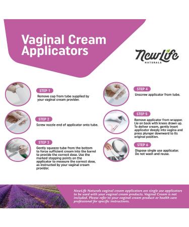 Disposable Plastic Vaginal Applicator Pack - Hygienic Threaded Injector for Lubricant, Estrace, Personal Lube & OTC Products - 60 Pack - Buy Online on GoSupps.com