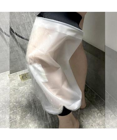 Adult Waterproof Knee Shower Cover | TPU Bandage & Cast Protector for Watertight Protection | Reusable | Black - Buy Online on GoSupps.com