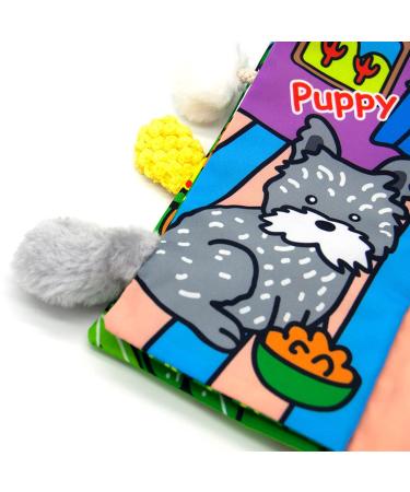 Crinkle Books for Babies | 3 Cloth Books for Newborns | 6-12 Months | Touch and Feel Tails | Sensory Fabric Activity Book - Buy Online on GoSupps.com