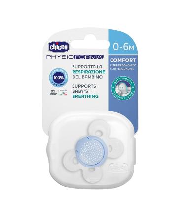 Chicco Soother Physio Comfort Boy Silicone 0-6M | Best Baby Pacifier - Buy Online on GoSupps.com