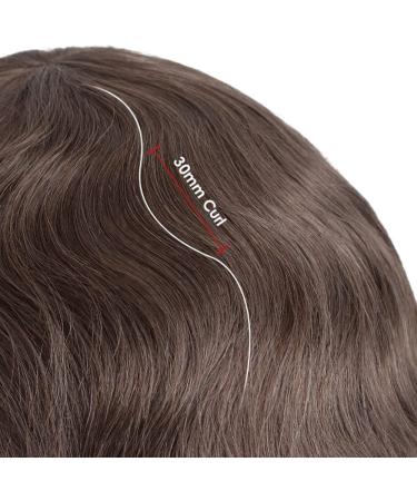 Lordhair Human Hairpiece For Men Hair Replacement System Color #4 Brown Mens Hair System Color4 - Buy Online on GoSupps.com