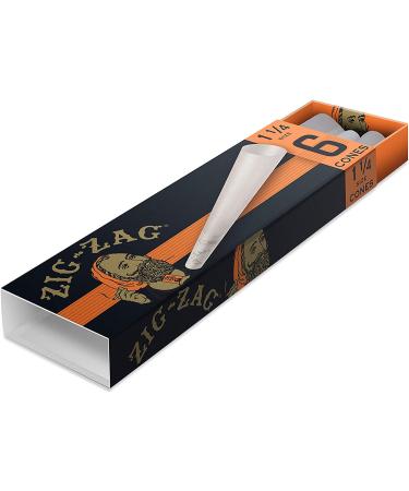 ZIG-ZAG Ultra Thin Pre Rolled Paper Cones 1 1/4 Size (24-6 Packs per Carton) 144 Cones - Buy Online on GoSupps.com