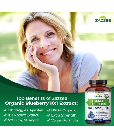 Zazzee Ultimate Anti Aging Antioxidant Bundle | USDA Organic Pomegranate with Polyphenol Rich Blueberry and Super Concentrated Grape Seed Extract Capsules | Non-GMO Vegan & ISO Lab Tested - Buy Online on GoSupps.com