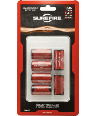 SureFire 6 Pack 123A Lithium Batteries