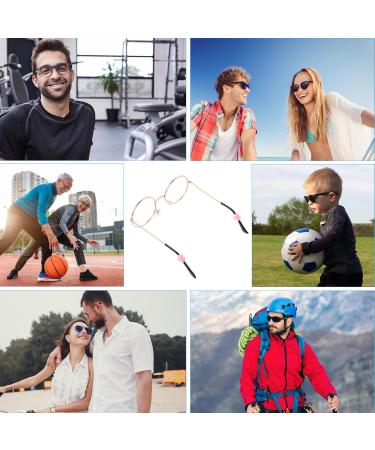 Buy 12 Pairs Silicone Anti-Slip Glasses Holders - Colorful Star Design for Kids & Adults - Soft Grooves for Myopic & Sunglasses - International Shipping Available - Buy Online on GoSupps.com