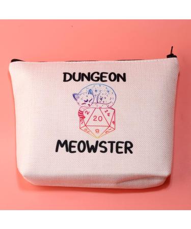 JXGZSO Dungeon Meowster Cosmetic Bag Dungeons and Cat Lover Gift Funny DND Gamer Gift Dungeon moewster  - Buy Online on GoSupps.com
