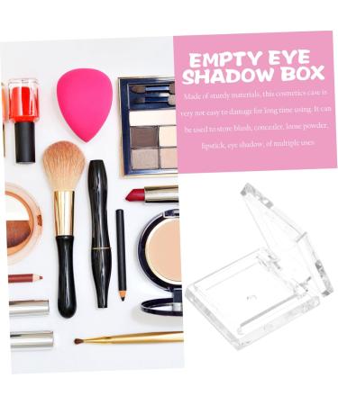 Healeved 4pcs Transparent Square Mini Eyeshadow Box Makeup Highlighter Makeup Palette Blush Palette Plastic - Buy Online on GoSupps.com