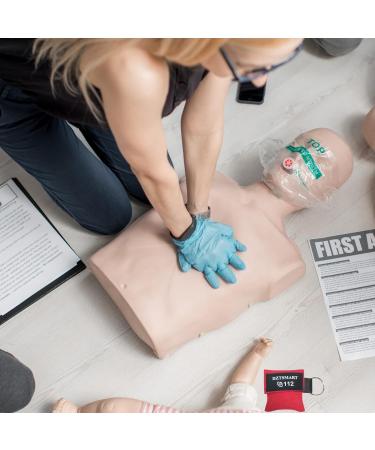 Dztsmart Ventilation Mask Key Rings - 5 Pack CPR Pocket Masks for First Aid & AED Training (Blue) - International Shipping Available - Buy Online on GoSupps.com