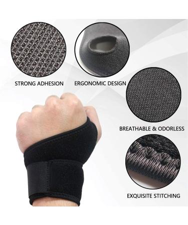 Wrist Brace 1 Pair Wrist Strap Right Hand and Left Hand Wrist Band Strength Training Suitable for protecting and relieving wr - Buy Online on GoSupps.com
