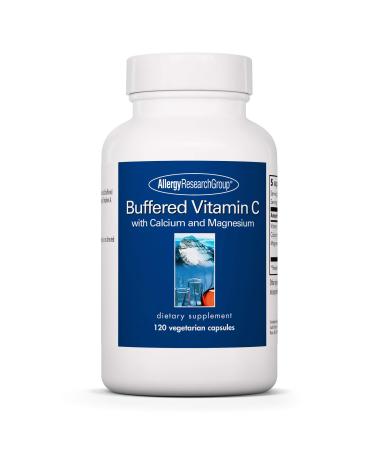 Allergy Research Group Buffered Vitamin C with Calcium and Magnesium 120 Vegetarian Capsules