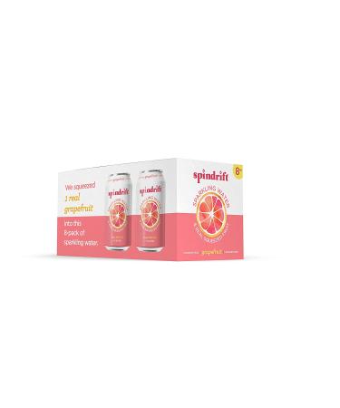 Spindrift Grapefruit Sparkling Water 12 Fl Oz - Pack of 8 - Buy Online on GoSupps.com