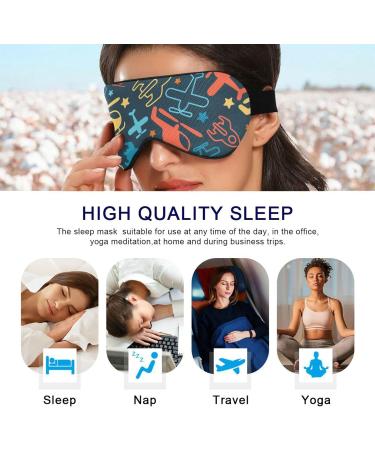 Haskirky Light Blocking Eye Mask for Comfortable Deep Sleep | Breathable & Adjustable | Ideal for Men and Women Travel, Business Trips, Yoga, and Meditation - Buy Online on GoSupps.com