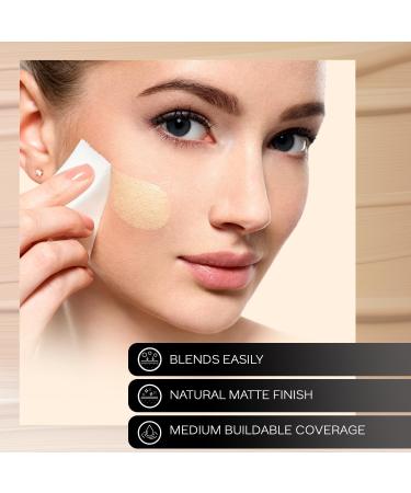 FA..CES/ CANADA All Day Hydra Matte Foundation - Mini | 3-in-1 Foundation + Moisturizer + SPF 30 | 24 HR Aloe Hydration & Vitamin C | 10HR Long Wear | Medium to High Buildable Coverage | Medium Natural 15ml - Buy Online on GoSupps.com