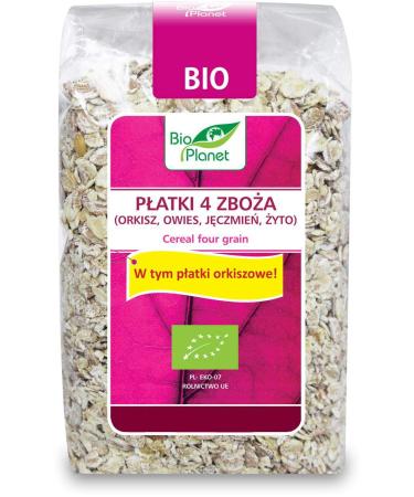 4 cereals (spelt, oats, barley, rye) ORGANIC 300 g - BIO PLANET