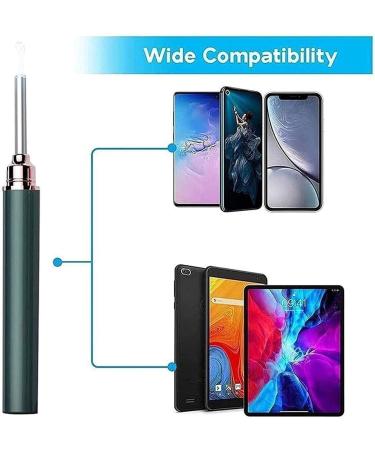 Datianu Ear Curette Ear Cleaner with Camera Wireless Otoscope Earwax Removal Tool 6 LED Lights Ear Cleaning Camera Suitable for Children Adults and Pets(Black) - Buy Online on GoSupps.com