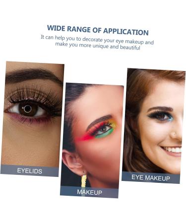 FOMIYES 4 Pairs False Eyelashes Eye Makeup Sticker Stickers Adhesive Eye Line Sticker Eye Line Strip Slim 4x1.5cm Blue - Buy Online on GoSupps.com