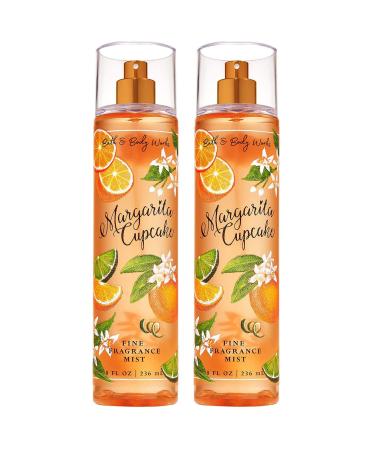 Bath and Body Works Fine Fragrance Mists Pack Of 2 8 oz. Bottles (Margarita Cupcake)