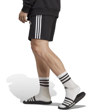 Buy adidas Men's Essentials French Terry 3-Stripes Shorts L Black - International Shipping Available - Buy Online on GoSupps.com