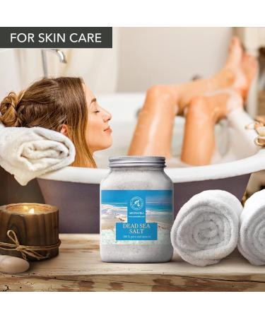 Dead Sea Salt 35 Oz - Natural Bath Salts for Good Sleep, Stress Relief, and Beauty - 1 kg Pack - Buy Online on GoSupps.com