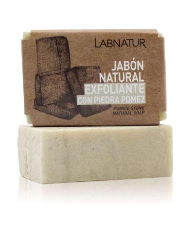 SYS Labnateur Natural Soap 100g Exfoliating Stone Laying Stone 100% Natural Vegan with Therapeutic Essential Oils Regenerating Power Gentle Exfoliating Removing Dead Skin and Impurities