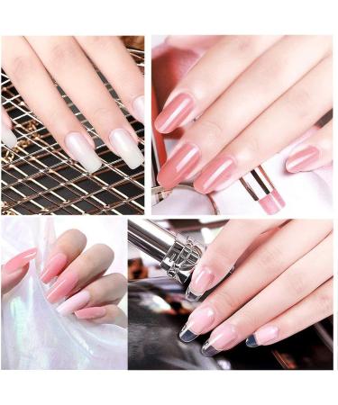 Poly Acrylic Gel Long Lasting Low Odor No Pain Professional Transparent Nail Glue Gel for False Nail Tips and Rhinestone Extension Gel for Nail Art UV/LED Lamp Required 0.5oz - Buy Online on GoSupps.com