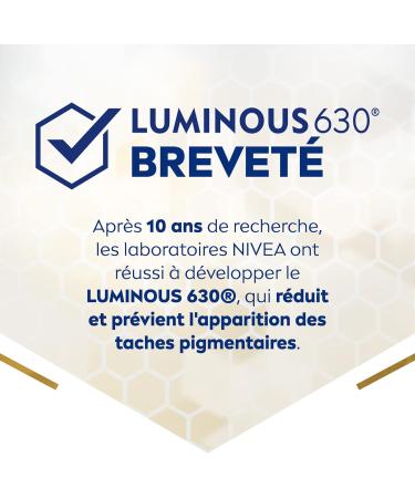 NIVEA Luminous 630 Protective Day Care SPF 50 (1 x 40 ml) anti-blemish and anti-aging face care for daily use complexion-perfecting women's care - Buy Online on GoSupps.com