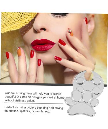 iplusmile Palette de Bagues pour Ongles 2 Pi ces Ronde et Pied Plateau de M lange Vernis Gel Palette de Couleur DIY pour Nail Art Accessoires Manucure Professionnel et Personnel - Buy Online on GoSupps.com