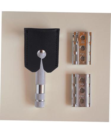 Adocarn Leather Razor Cover Set | 2-Piece Protective Shaving Case & Portable Shaver Bag | Premium Leather Storage for Razors - Buy Online on GoSupps.com