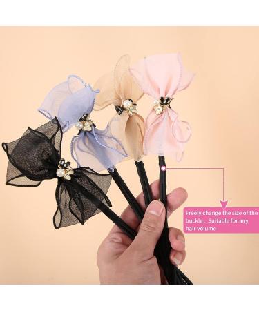 Bun Maker Set for Thick Hair - 4pcs Hair Accessories for Girls | Lazy Hair Curler Bun Maker - Buy Online on GoSupps.com