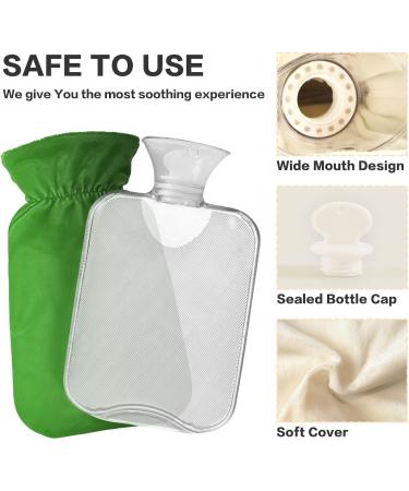 Green Gradient Hot Water Bottle with Cover | Pain Relief & Arthritis Heating Solution | 2L International Shipping - Buy Online on GoSupps.com