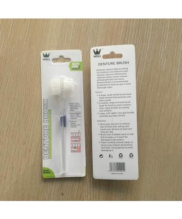 3-Piece Double-Sided Denture Brush Set - Effective Tooth Cleaning Brushes for Dentures & Tooth Care - International Shipping Available - Buy Online on GoSupps.com