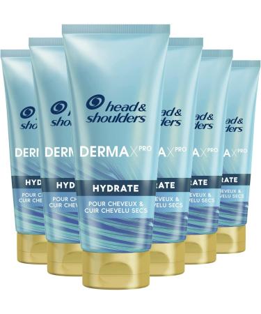 Head & Shoulders Dermaxpro Hydrate Moisturizing Conditioner, For Dry Hair and Scalp, Pack of 6x200 ml