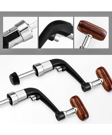 MotBach 3 Packs Black Universal Plastic Rotary Fishing Reel Power Handle Grip  Crank Arm Fishing Spinning Reel Replacement with Nonslip Wooden Grip - Buy Online on GoSupps.com