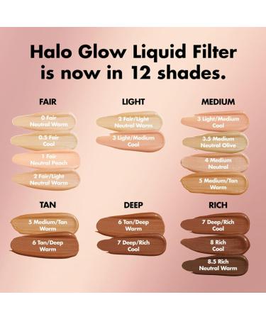 e.l.f. Halo Glow Liquid Filter Complexion Booster For A Glowing Soft-Focus Look & Cosmetics Hydrating Satin Camo Concealer - Fair Rose 0.203 Fluid Ounces - Buy Online on GoSupps.com