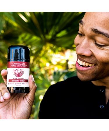 American Provenance Aluminum Free Natural Deodorant For Women and Men - Bourbon and Vetiver - 24 Hour Protection - Cruelty Free - Made in the USA (1 pack) - Buy Online on GoSupps.com