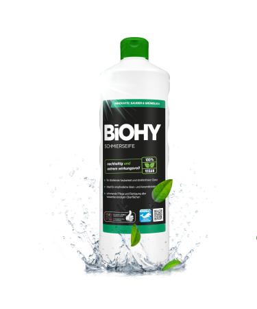 Biohy lubrication soap (1l bottle) |Organic floor cleaner has an effective effect against dirt |Fasting liquid & extra strong |Floor care against aphids |Productive concentrate 1 l (1 Pack) - Buy Online on GoSupps.com