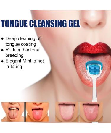 JOKBEN Tongue Cleaner Gel with Brush - Fresh Mint Tongue Scraper Kit for Oral Care - Buy Online on GoSupps.com