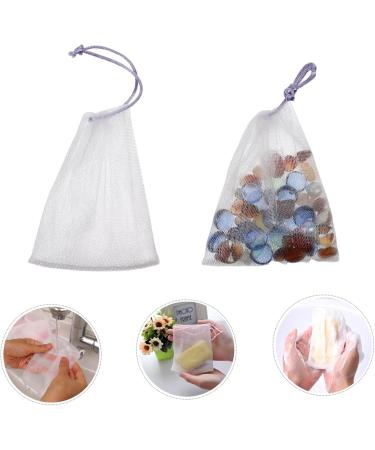 MUSISALY 80 Pcs Soap Bag Soap Net Foaming Net Face Scrubber Facial Cleaning Soap Bag Sulphur Soap Nylon - Buy Online on GoSupps.com